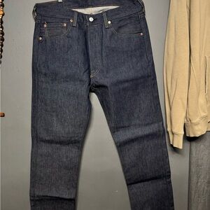 Levi's 501 Dark Indigo Straight Jeans